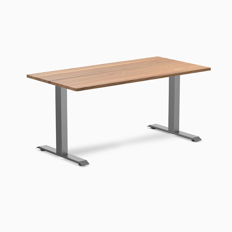 Desky zero hardwood office desk red oak 1500mm