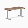 Desky standing desk 1500mm saman hardwood grey legs