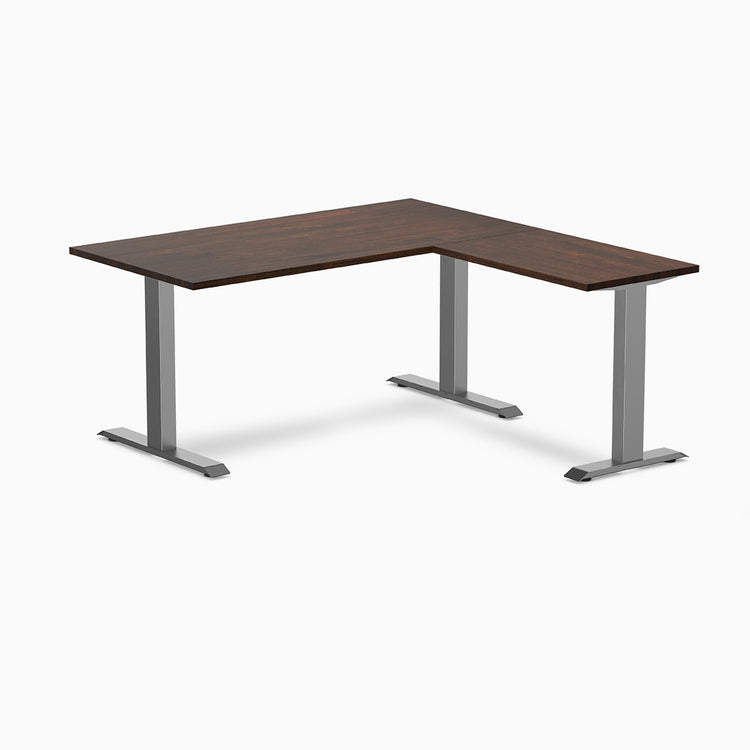 Desky Zero Rubberwood L-Shape Office Desk