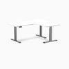 Desky L-shape standing desk melamine white