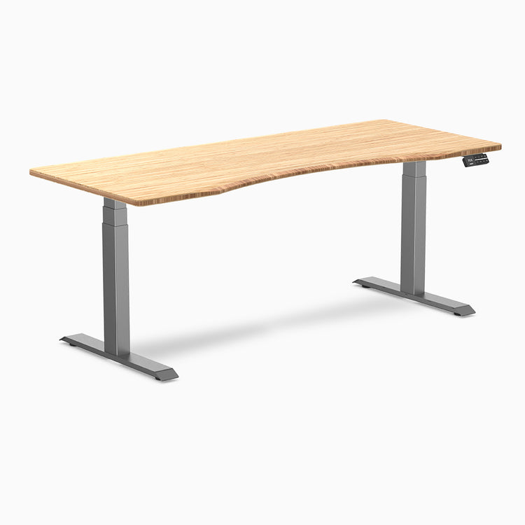 dual ergo edge standing desk space grey