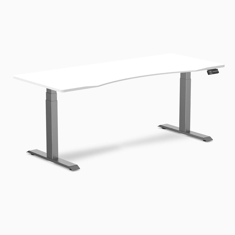 dual ergo edge standing desk space grey