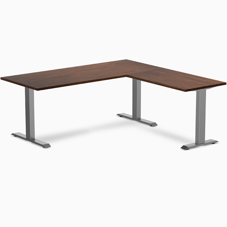 Desky Zero Rubberwood L-Shape Office Desk