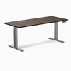 Desky dual rubber wood standing desk in dark walnut 1800mm