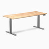 Desky dual rubber wood standing desk in natural rubber 1800mm