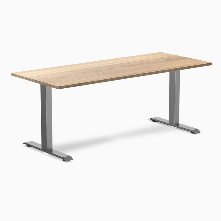 Desky zero hardwood office desk white ash 1800mm