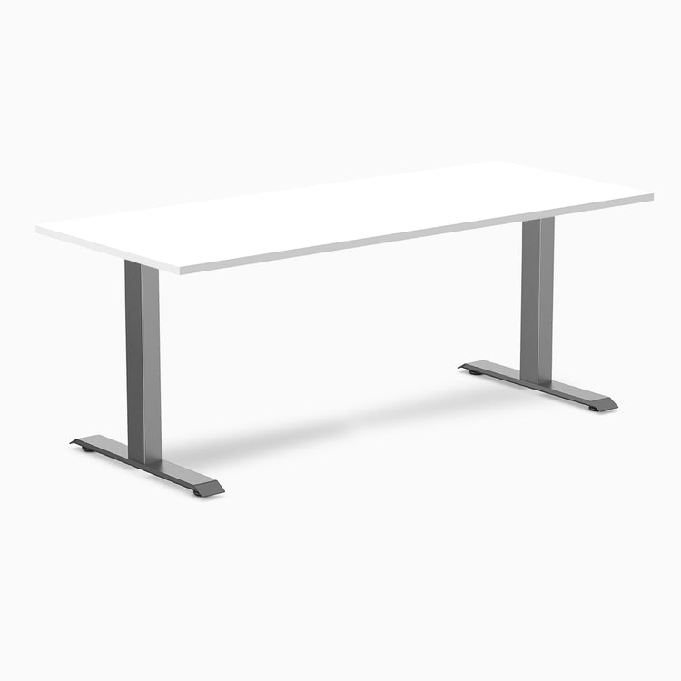 Desky zero melamine desk 1800mm in white