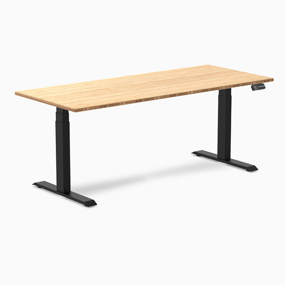 Almost Perfect Desky Dual Bamboo Sit Stand Desk