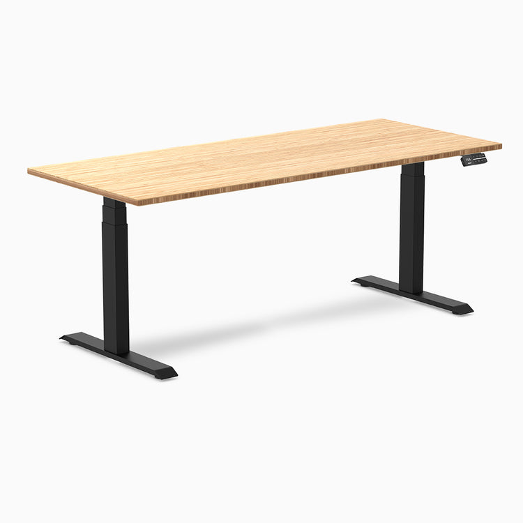 Almost Perfect Desky Dual Bamboo Sit Stand Desk