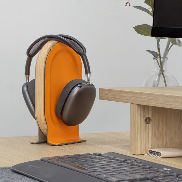 Desky Premium Wooden Headphone Stand-Laptop Stands-Desky-Walnut-Desky® Australia