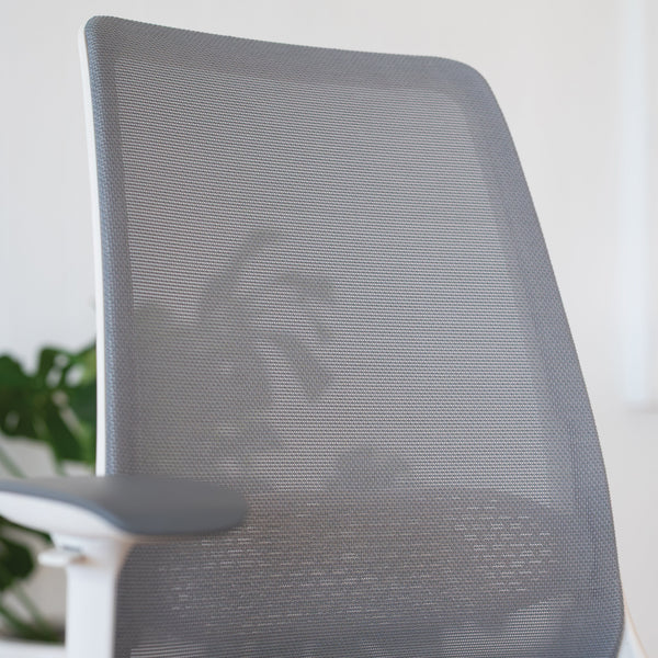Desky Pulse Supportive Desk Chair-Office Chairs-Desky-Black / Polished Aluminium-No Headrest-Desky® Australia