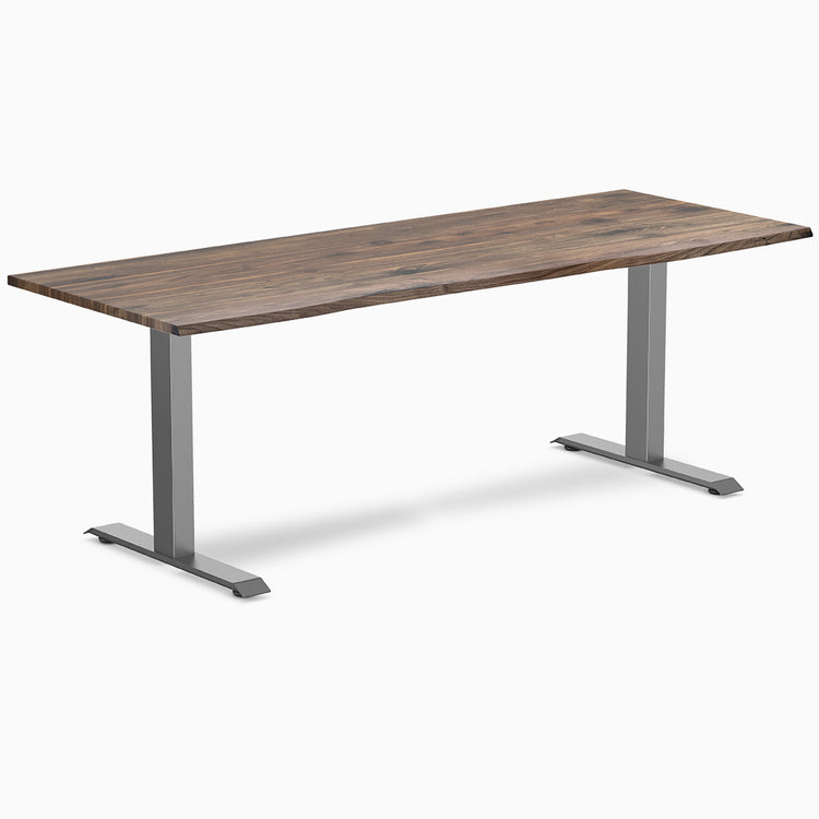 Desky zero hardwood office desk natural walnut 2000mm