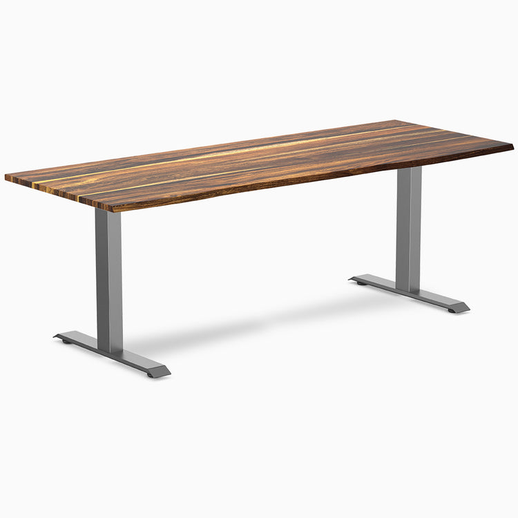 Desky zero hardwood office desk pheasant wood 2000mm