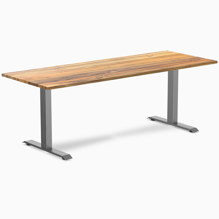 Desky zero hardwood office desk teak 2000mm