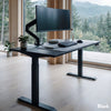 Black single sit stand desk - Desky