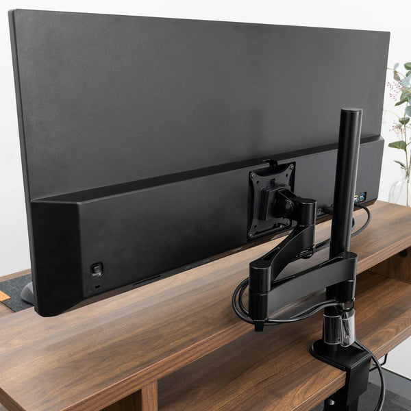 Desky Single Monitor Mount-Monitor Arms-Desky-Black-Desky® Australia