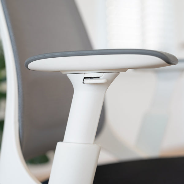 Desky Pulse Supportive Desk Chair-Office Chairs-Desky-Black / Polished Aluminium-No Headrest-Desky® Australia