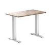 Desky Zero Mini Office Desk-Fixed Desks-Desky-White-800x500mm-Matte Black-Desky® Australia