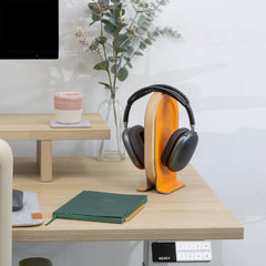 Desky Premium Wooden Headphone Stand-Laptop Stands-Desky-Walnut-Desky® Australia