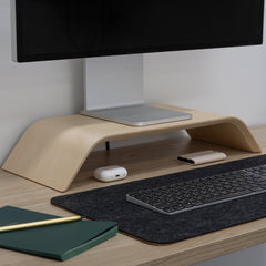 Desky Wooden Monitor Riser-Laptop Stands-Desky-Walnut-Desky® Australia