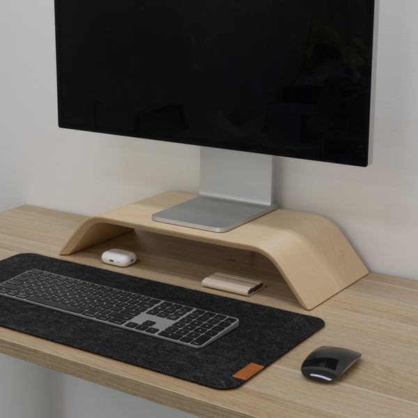Desky Wooden Monitor Riser-Laptop Stands-Desky-Walnut-Desky® Australia
