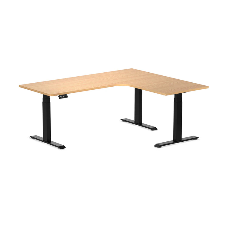 Desky L-Shape Melamine Sit Stand Desk