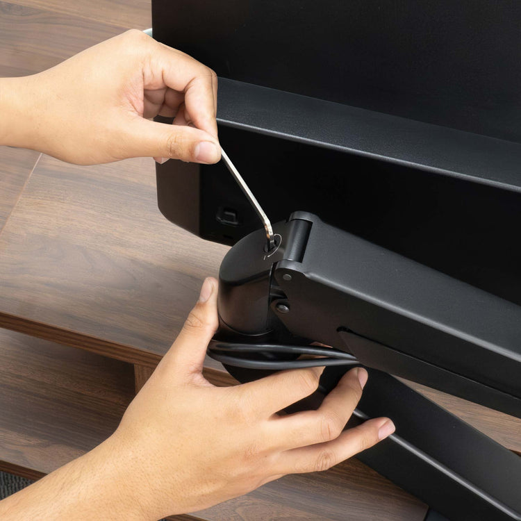 Desky Dual Monitor Arm-Monitor Arms-Desky-Black-Desky® Australia