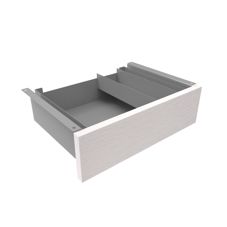 Desky Minimal Under Desk Drawer Grey White Alaskan - Desky