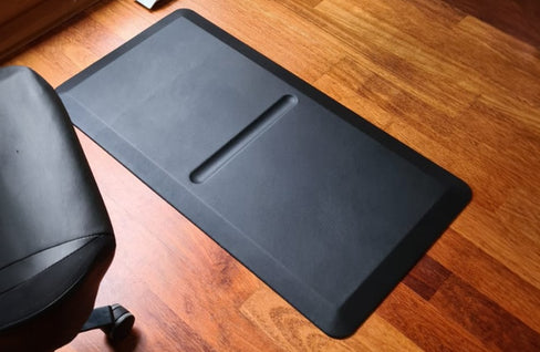 anti fatigue mat on wooden floor