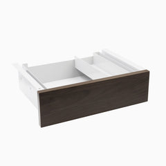 Desky Minimal Under Desk Drawer - Burnished Wood Melamine White Frame