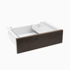 Almost Perfect Desky Minimal Under Desk Drawer - Burnished Wood Melamine White Frame
