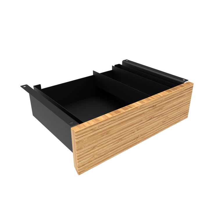 Desky Minimal Under Desk Drawer Black Bamboo - Desky