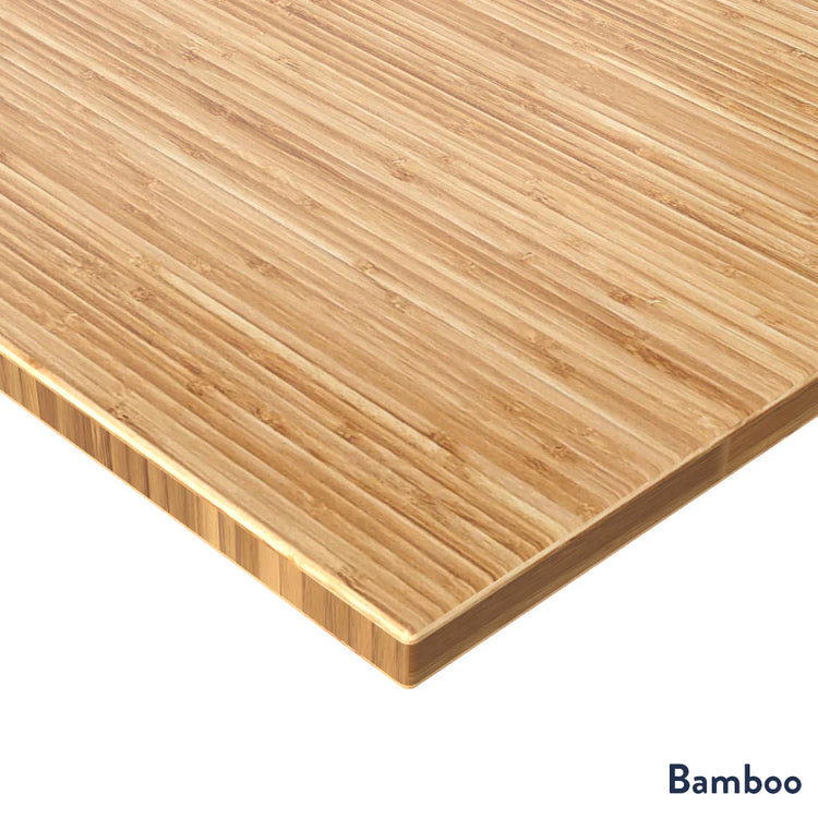 Bamboo L-shape desktop