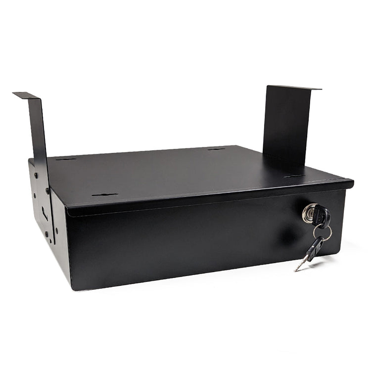 Desky Lockable Under Desk Drawer Matte Black - Desky