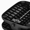 reinforced steel base of height adjustable cushioned foot rest