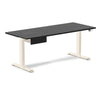 Desky Dual Hardwood Standing Desk With Drawer Black Ash / 1800x750mm / Wheat