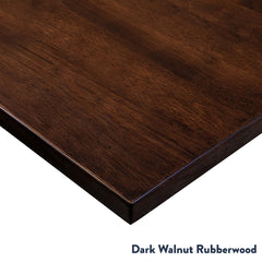 Dark walnut rubberwood desktop