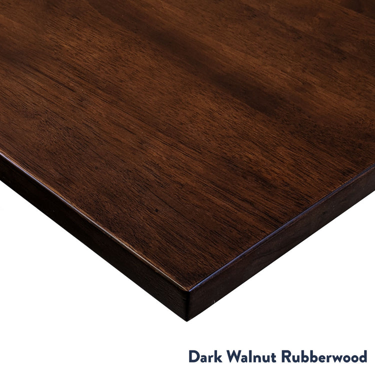 Rubberwood dark walnut desktop