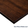 Rubberwood dark walnut desktop