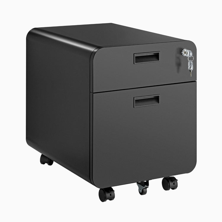 Desky 2 Drawer Mobile Filing Cabinet