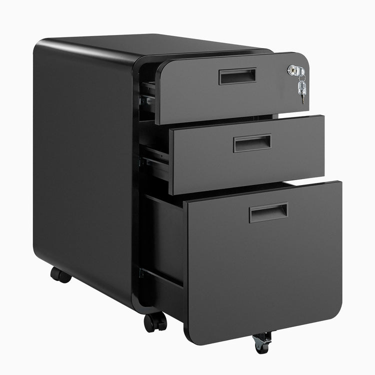 Desky 3 Drawer Mobile Filing Cabinet