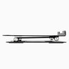Black adjustable laptop stand riser
