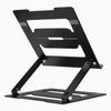 Desky adjustable laptop stand riser in black