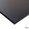 Desky scalloped melamine in black desktop