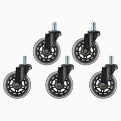 Desky Office Chair Caster Wheels-Casters-Desky-Clear-Desky® Australia