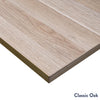 Desky scalloped melamine in classic oak desktop