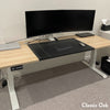 Desky dual scalloped desk wfh set up