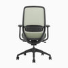 Green coilflex ergonomic chair with no headrest - Desky