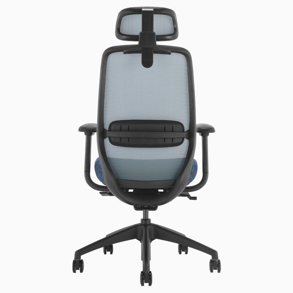 Blue coilflex spring mechanism ergo chair
