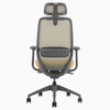 Desky coilflex ergonomic chair with lumbar support in yellow 